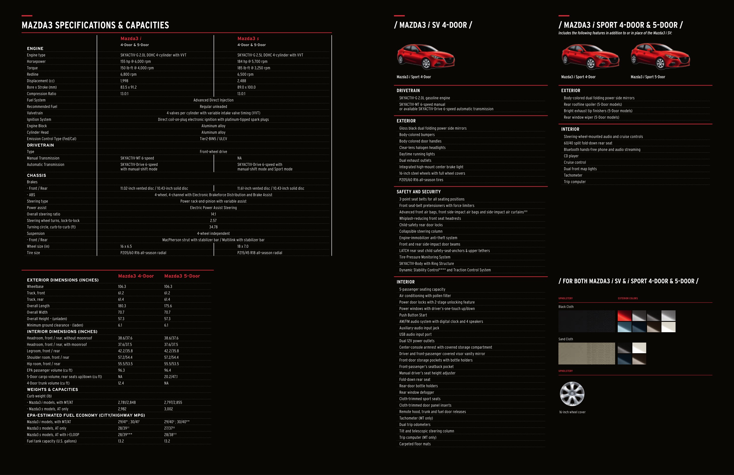 2014 Mazda 3 Brochure Page 17